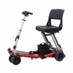 luggie classic ii powerful foldable mobility scooter red
