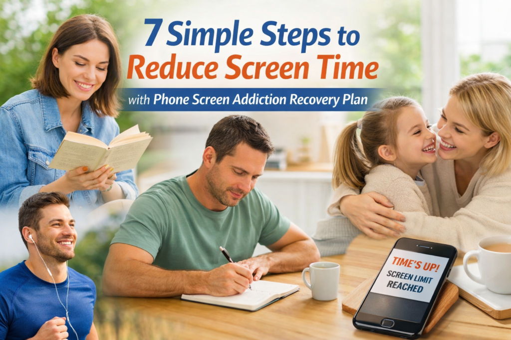 7 Simple Steps to Reduce Screen Time with Phone Screen Addiction Recovery Plan