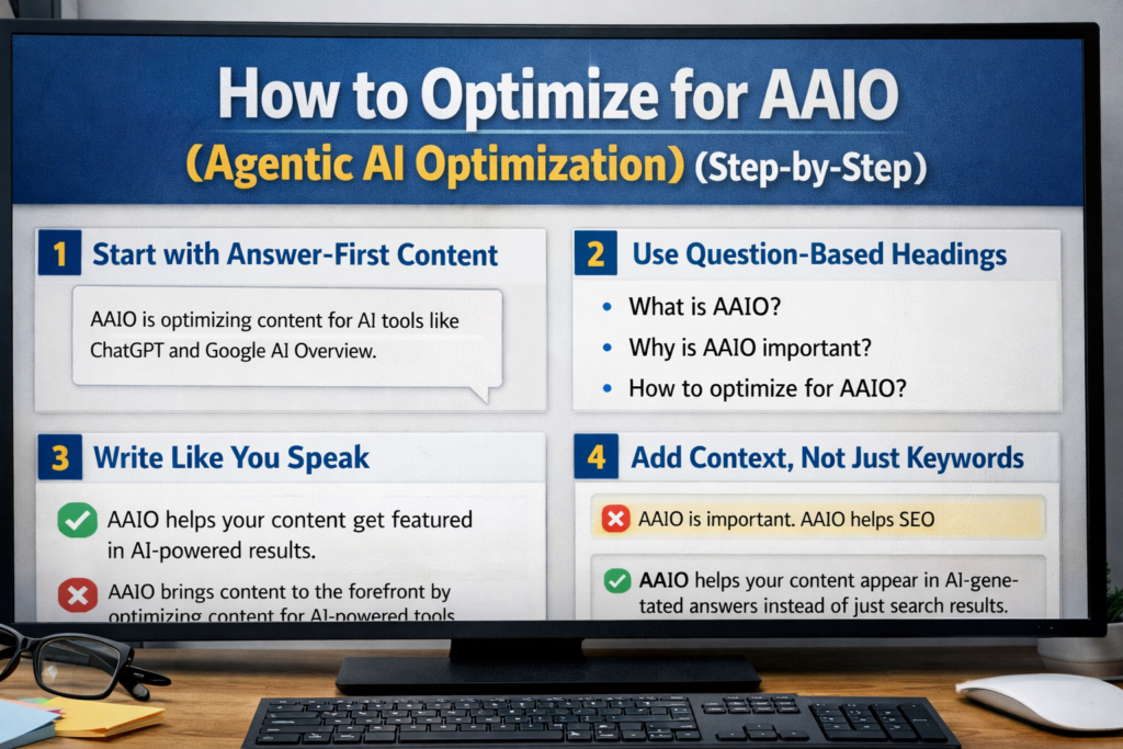 How to Optimize for AAIO (Agentic AI Optimization) (Step-by-Step)