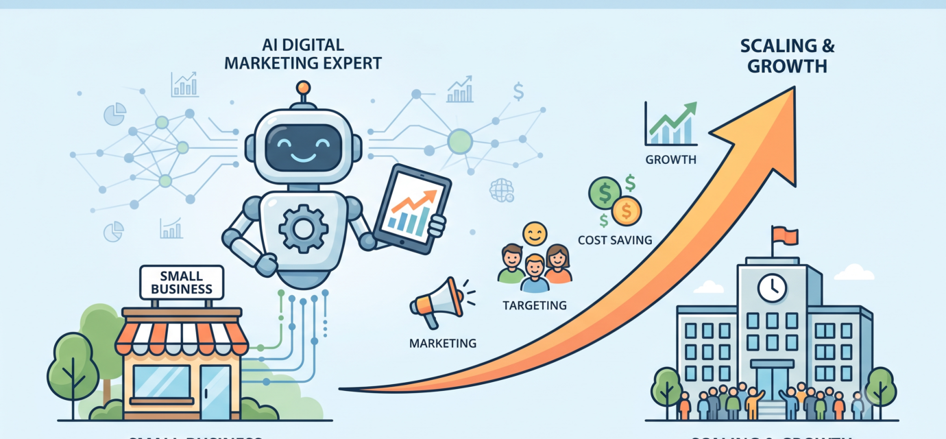 How an AI Digital Marketing Expert Helps Grows Small Businesses